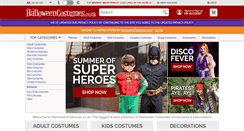 Desktop Screenshot of halloweencostumes.co.uk