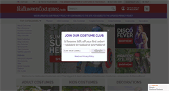 Desktop Screenshot of halloweencostumes.com
