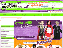 Tablet Screenshot of halloweencostumes.org